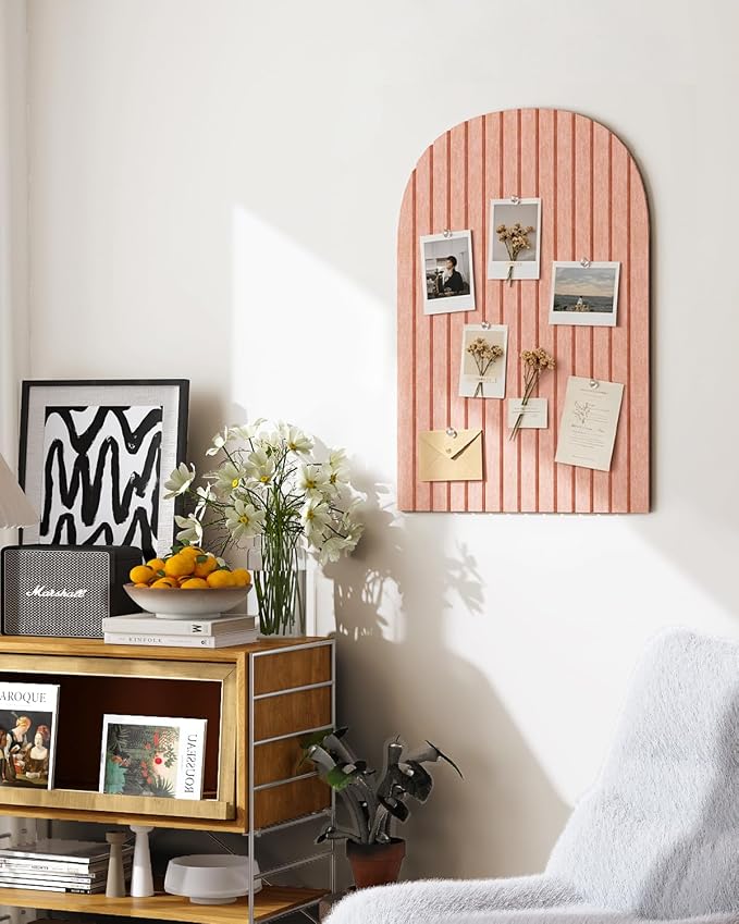 Large Arched Felt Bulletin Board 24"x16" - Image 6