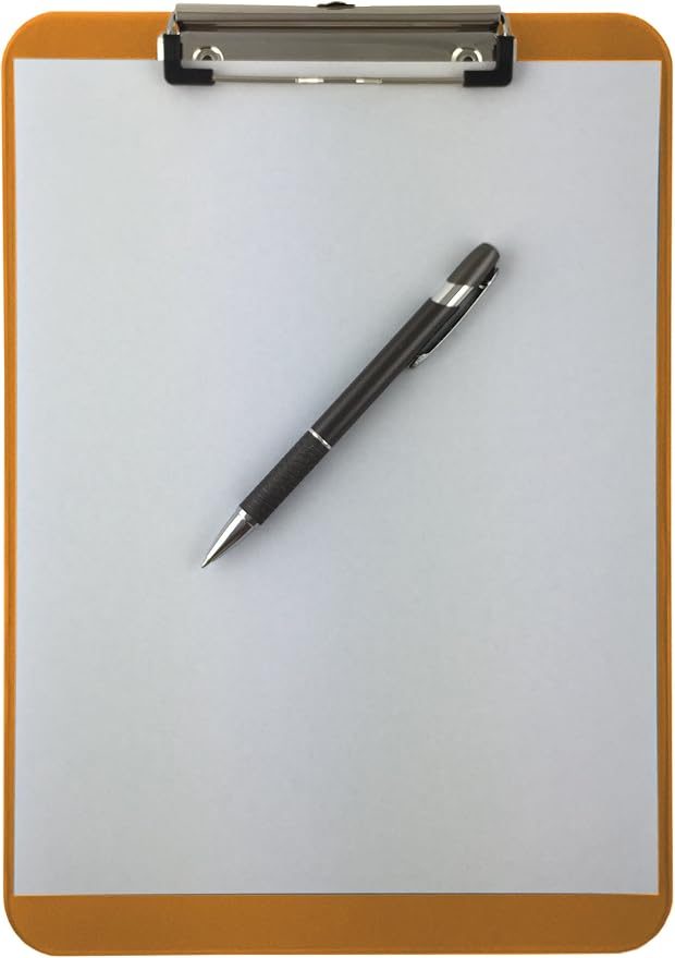 Trade Quest Plastic Clipboard Transparent Color Letter Size Low Profile Clip - Image 6