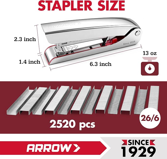 Arrow Metal Stapler, Full-Strip Stapler - Image 4