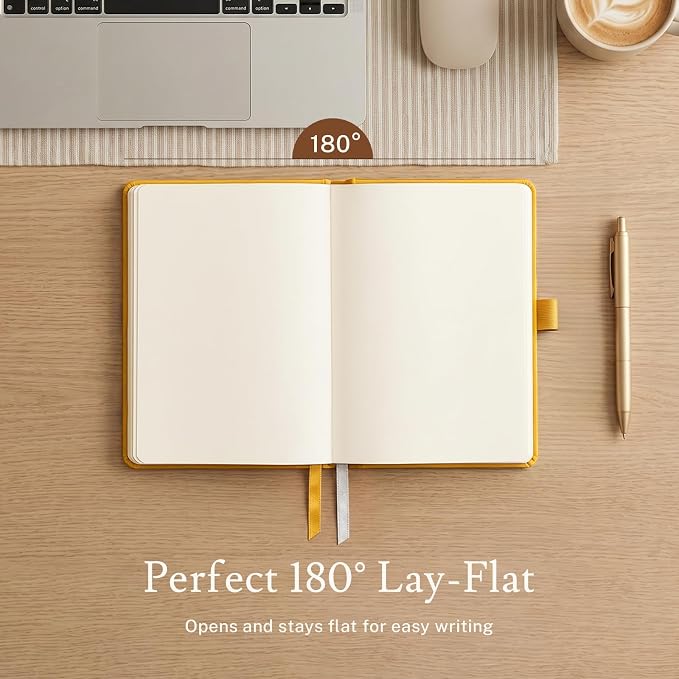 PAGELYST Blank Journal Notebook, 200 Pages, 4 Pack Leather Hardcover Notebook - Image 6