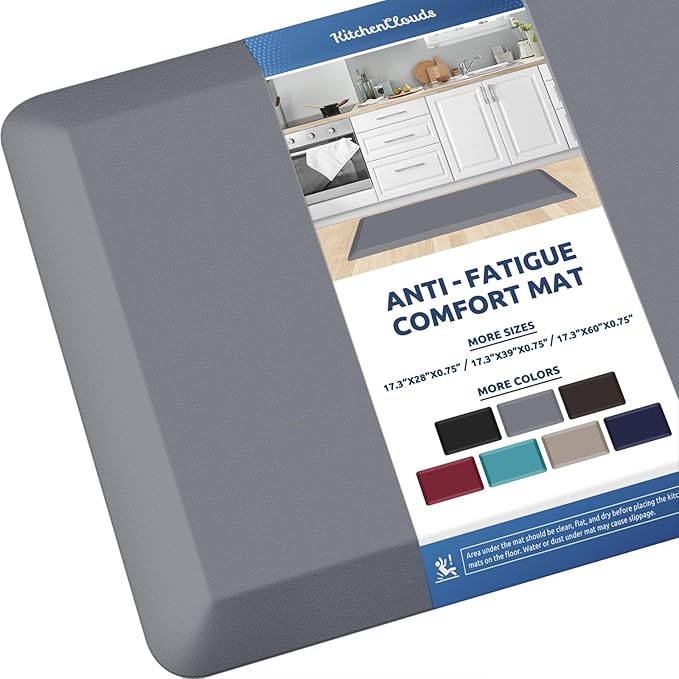 KitchenClouds Kitchen Mat Cushioned Anti Fatigue Kitchen Rug Non Slip Standing by KitchenClouds