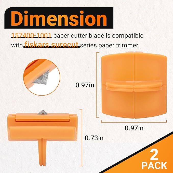 157400-1001 TripleTrack Blade for Fiskars SureCut & Precision Paper Trimmer - Image 2