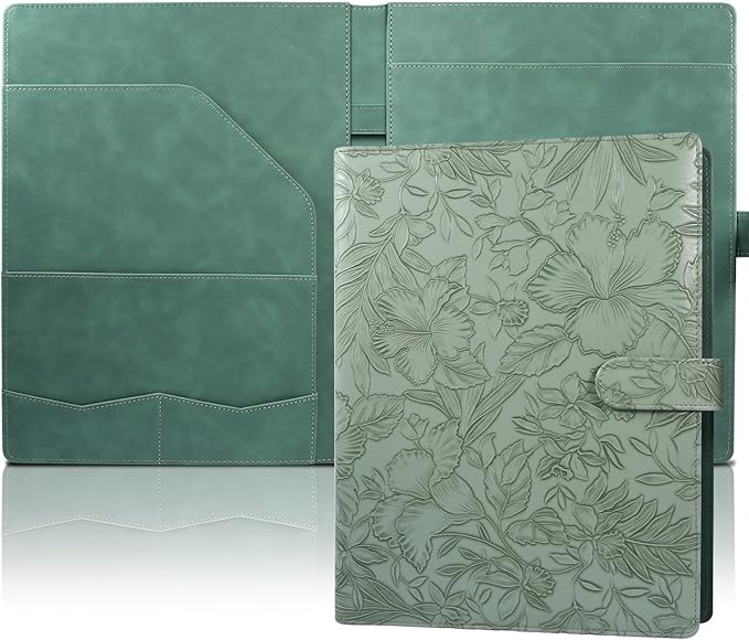 Professional Portfolio Binder, Faux Leather Portfolio Folder Binder, Legal Pad by Unknown