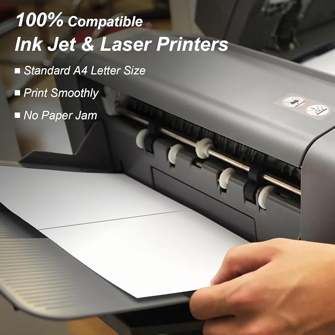 Half Sheet 8.5x5.5inch Shipping Mailing Label 100 Counts, 2 Labels Per Sheet - Image 3