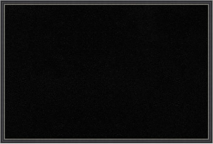 Amanti Art Black Cork Board for Wall, 25x37 Vision Board with Black Wood Frame, Large Corkboard Office Decor for Home Organization, Traditional Corkboard Pinboard to Display Items for Home-DeskLoop Office