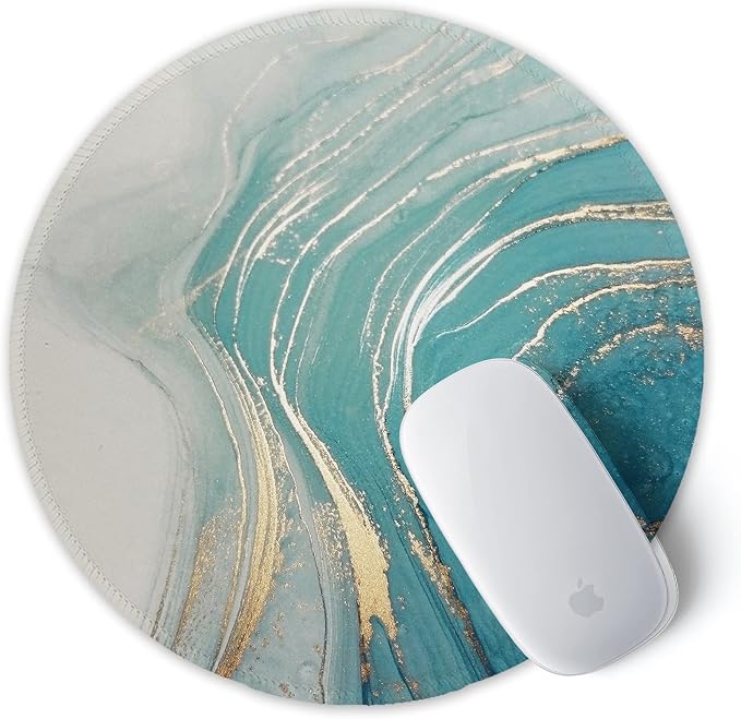 ITNRSIIET Round Mouse Pad with Stitched Edge Premium-Textured Waterproof - Image 2