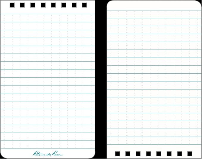 Rite in the Rain Weatherproof Top Spiral Notebook, Universal Pattern, 3 Pack - Image 3