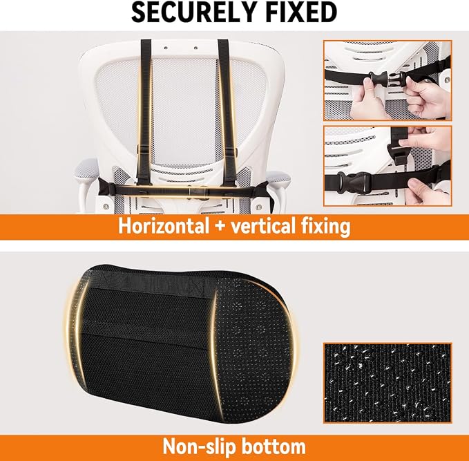 Lumbar Support Pillow for Office Chair & Car, Back Support for Office Chair - Image 3