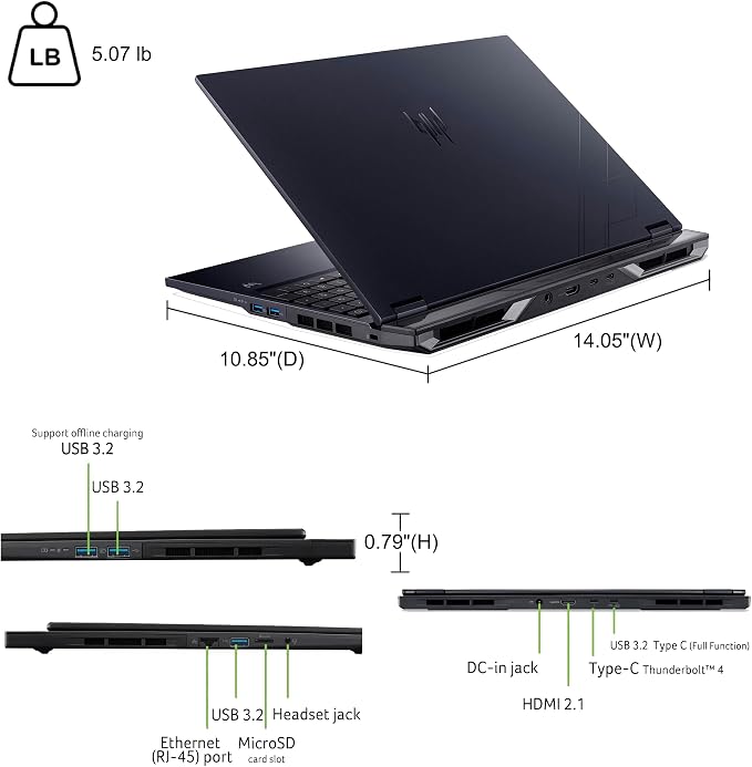 Acer Predator Helios Neo 16 AI Gaming Laptop 16" 2560x1600 IPS 240Hz Intel - Image 9