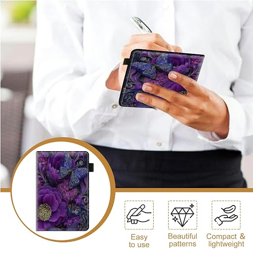 Purple Flower Butterfly Large Server Book - Image 4