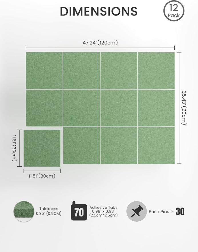 Bumusty Large Cork Board 48" x 36" Alternative - Image 2