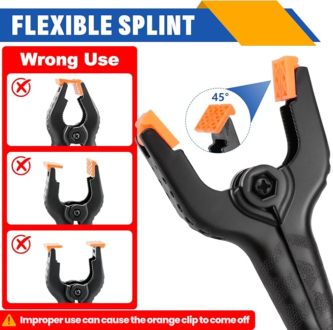 72 Pack 3.5 inch Plastic Spring Clamps, Backdrop Clips, Plastic Clamps - Image 4