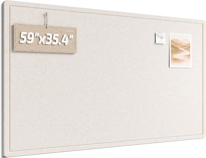 Fluxynara Large Bulletin Board, Foldable Felt Pin Board by FLUXYNARA
