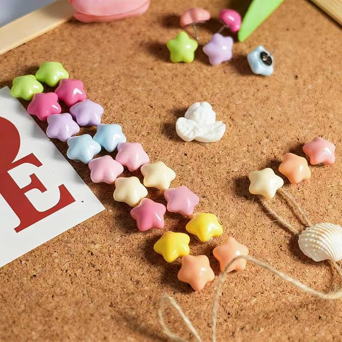 50 Pcs Star Push Pins, Cute Push Pins, Decorative Thumbtack - Image 4