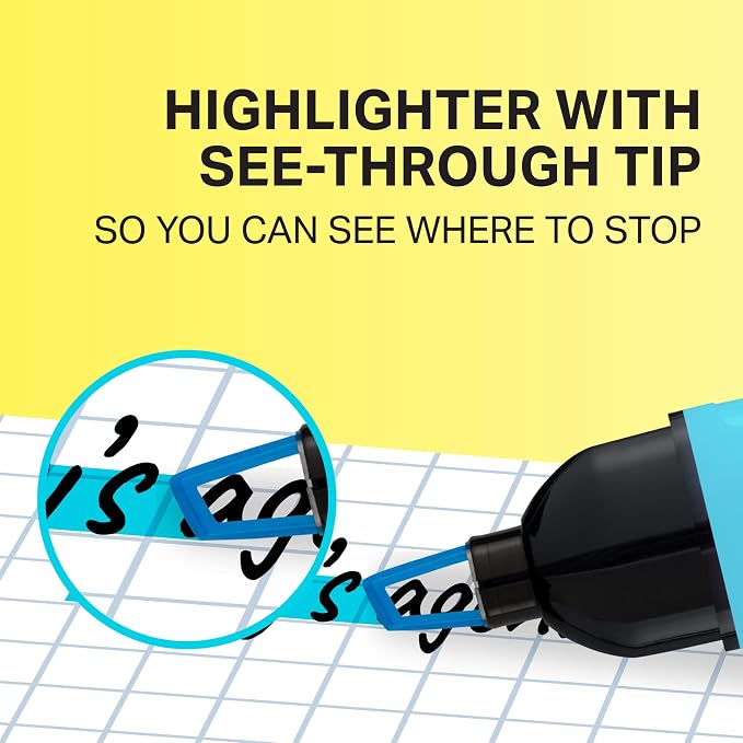 Sharpie Clear View Highlighters, Chisel Tip Highlighter Marker Set, Back to - Image 2