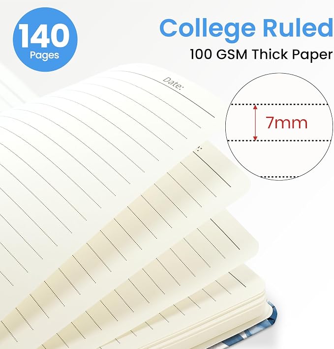 ZOTIA Lined Spiral Journal for Women, A5 Pretty Hardcover Notebook for Work - Image 2