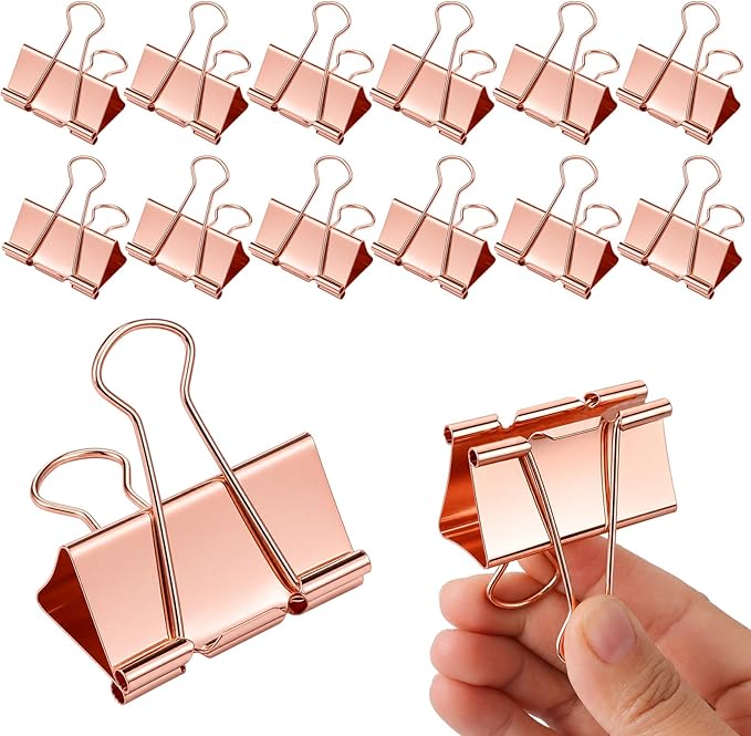 Frienda 12 Pack 2 Inch Extra Large Binder Clips Big Paper Clamps Metallic Large by Frienda