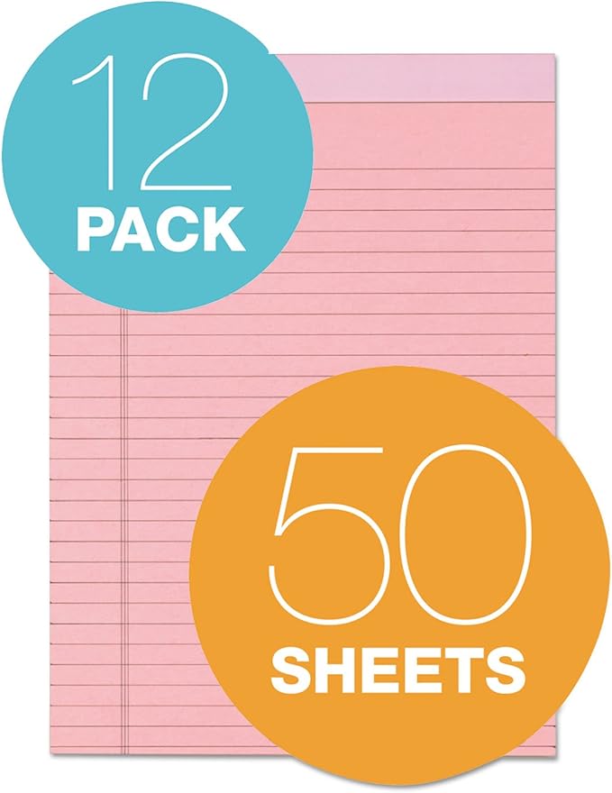 Tops Prism Writing Pads, 8-1/2" x 11-3/4", Legal Rule, Perforated, 50 Sheets - Image 2