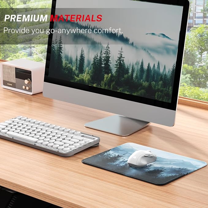 MROCO Essential Office & Gaming Mouse Pad, 8.5 x 11 Inch, Cloud Forest | - Image 6