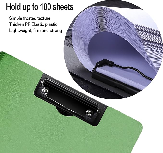 4 Pack Foldable Clipboards, A4 Clipboard Folder, Office Clipboard Folder - Image 5