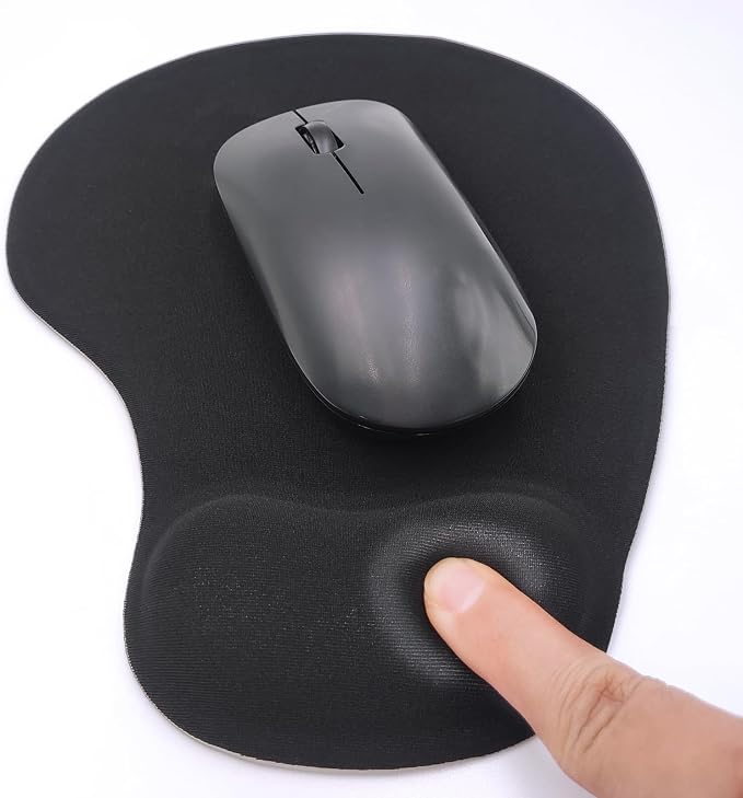 Ergonomic Mouse Pad with Wrist Rest, Gel Wrist Support Mousepad, Pain Relief by JYWYBF