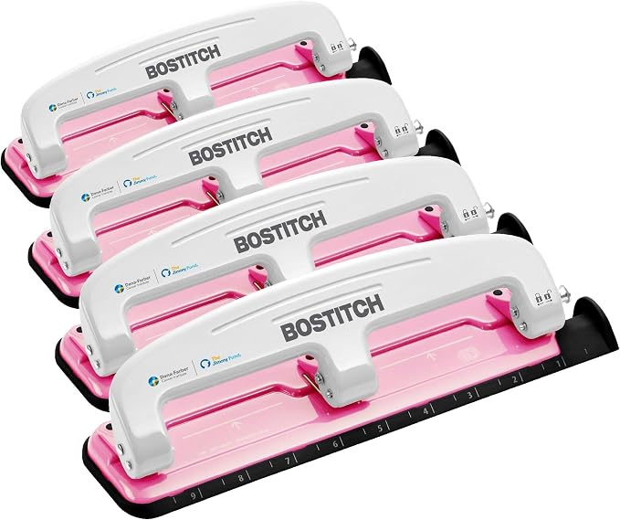 PaperPro inCOURAGE 12 Reduced Effort 3-Hole Punch, 12 Sheets by BostitchOfficeProducts