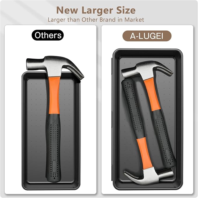 A-LuGei 【 & 5 Size】 Tool Box Organizer Tray Divider Set, 【Black】 - Image 2