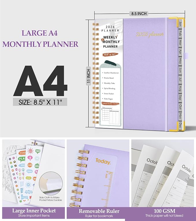 2026 Planner, Weekly and Monthly Calendar Planner from January 2026 - Image 5