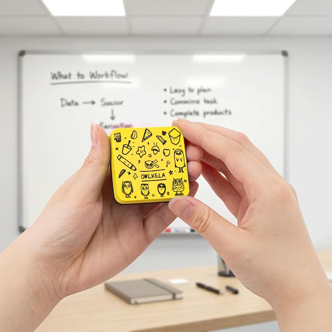 OWLKELA 30Pcs Dry Erase Erasers, Magnetic Whiteboard Eraser, Mini Whiteboard - Image 7
