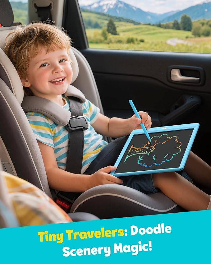 TEKFUN LCD Writing Tablet for Kids, 10-inch Coloring Drawing Pad, Mess Free - Image 7