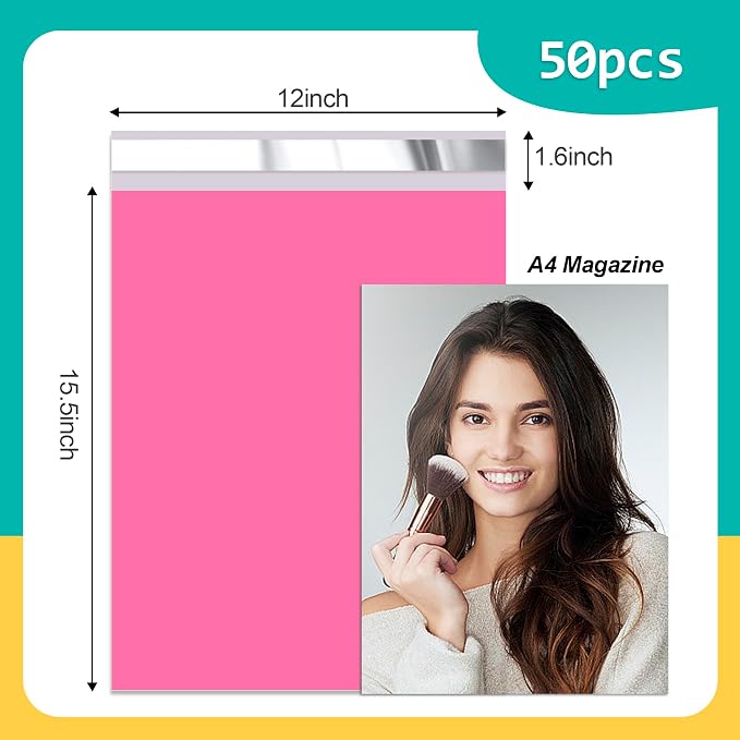 Poly Mailers 12x15.5 Inch 50 Pcs - Image 2