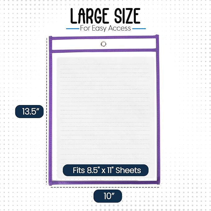 Essex Wares - 5 Pack, Job Ticket Holders, Reusable & Easy Erase Plastic Invoice - Image 2