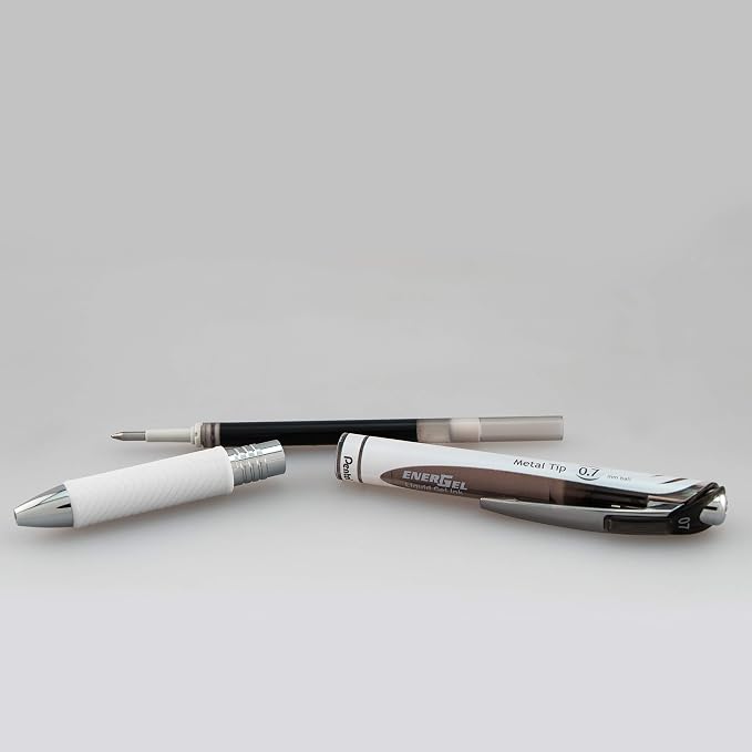 Pentel EnerGel Pearl Retractable Gel Pen, Metal Tip, Medium Point - Image 5
