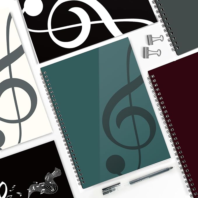 MAXCURY Blank Sheet Music Composition Manuscript Staff Paper Art Music Notebook - Image 6