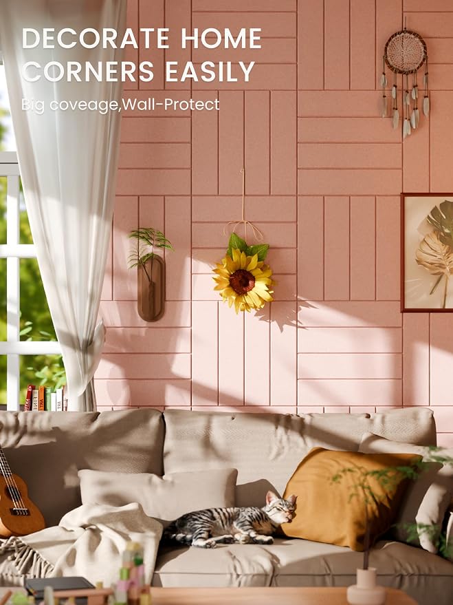 Bumusty Large Cork Board Alternative-48 x 36" Felt Bulletin Board Tiles - Image 4