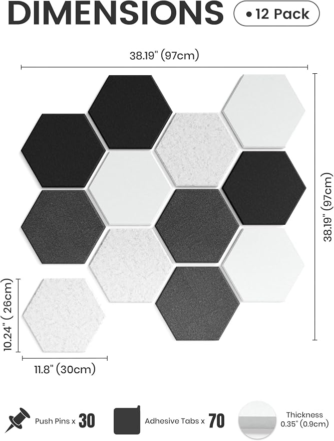 Fluxynara Hexagon Cork Board Alternative - Image 2