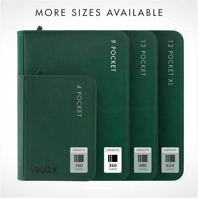 Vault X 9 Pocket Zip Binder, 360 Cards, Exo-Tec Material, 20 Side-Loading Pages - Image 8