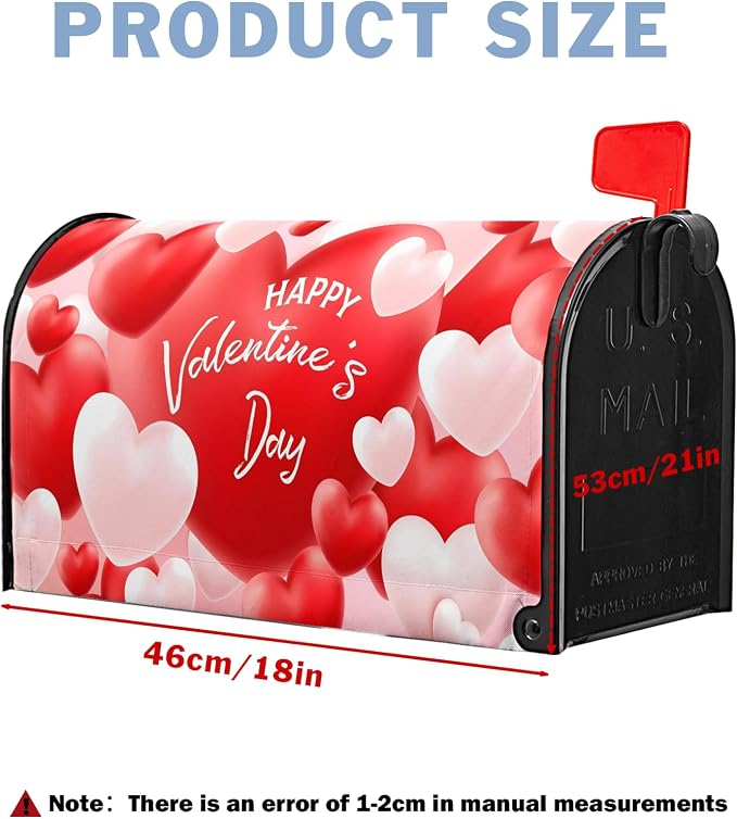 Valentine Mailbox Covers Magnetic Valentine‘s Day Mail Box Cover Valentines - Image 2