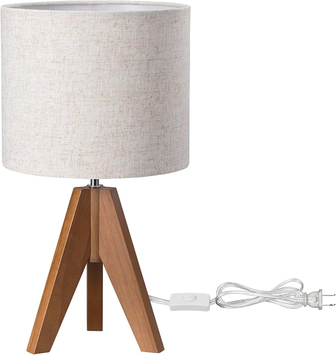EDISHINE Tripod Table Lamp, Small Cute Bedside Lamp - Image 8