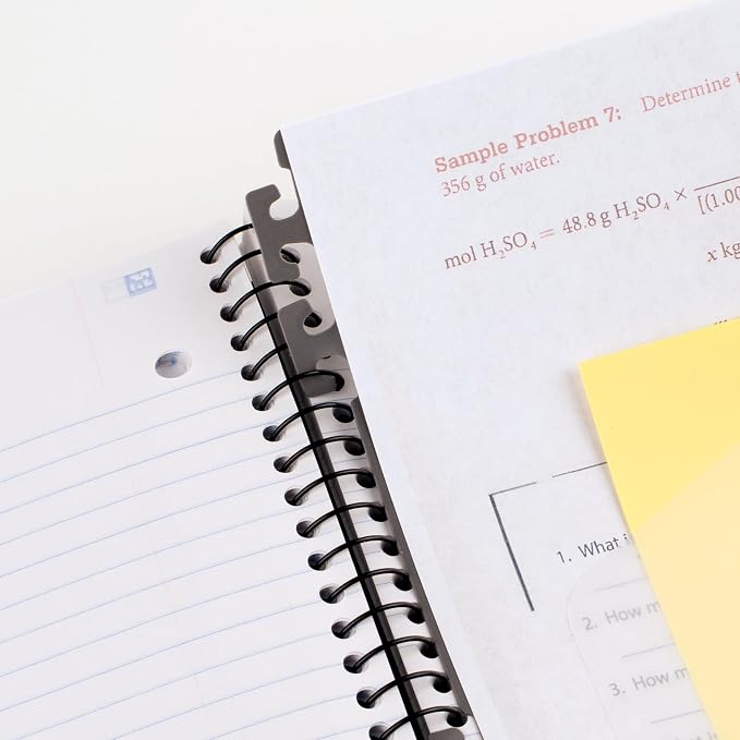 Five Star Advance Spiral Notebook + Study App, 5 Subject, College Ruled Paper - Image 5