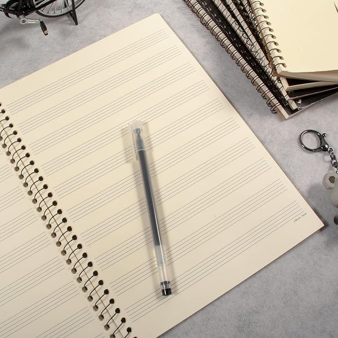 MAXCURY Blank Sheet Music Composition Manuscript Staff Paper Art Music Notebook - Image 7