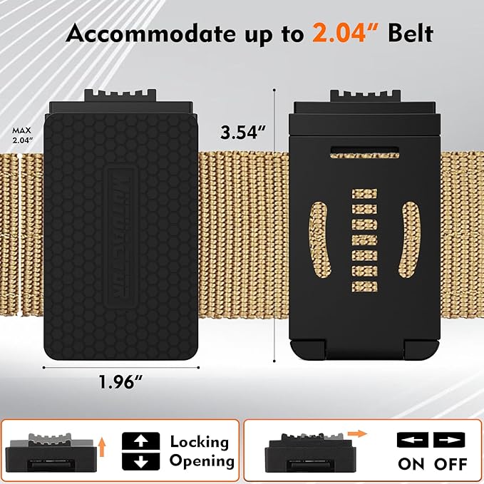 MUTUACTOR 1PCS Magnetic Tool Belt Clip, Anti-Slip Heavy-Duty Magnetic Mount - Image 8