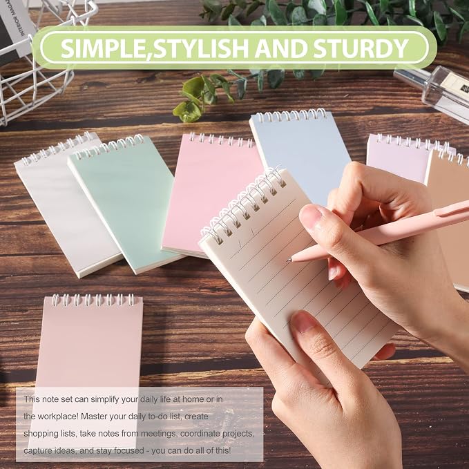 Ddaowanx Small Notebooks, 3x5 Pocket Spiral Notepads - Image 4