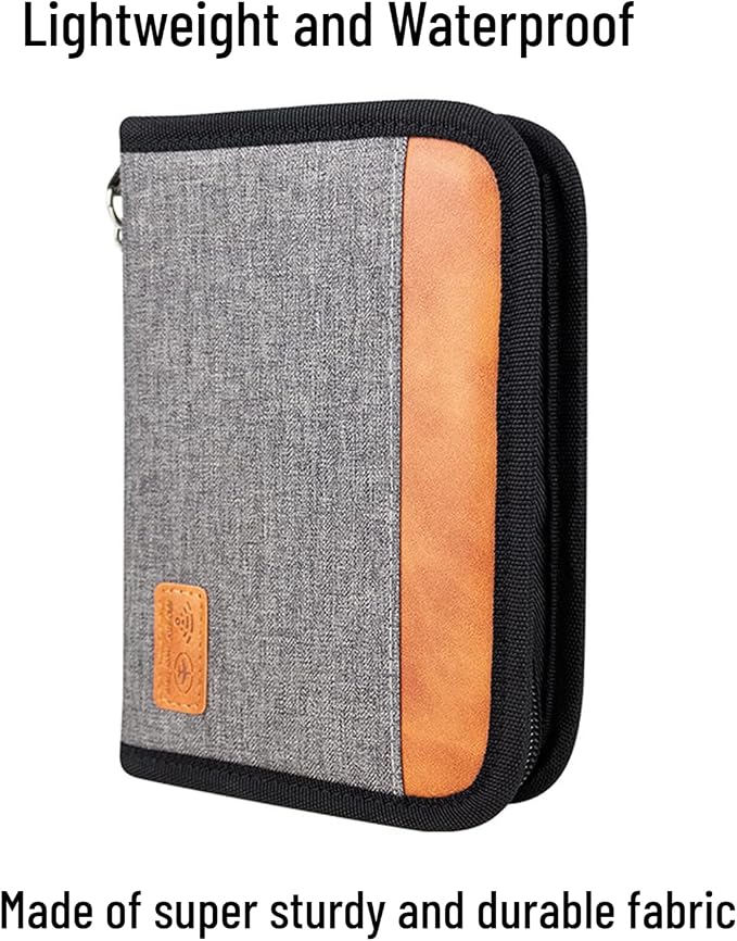 Passport Holder for Famliy Travel Wallet Passport Wallet Document RFID Blocking - Image 7