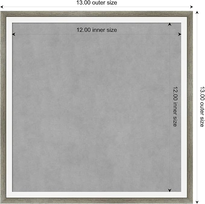 Amanti Art Silver Framed Magnetic Board 13x13 X-Small Vision Board - Image 4