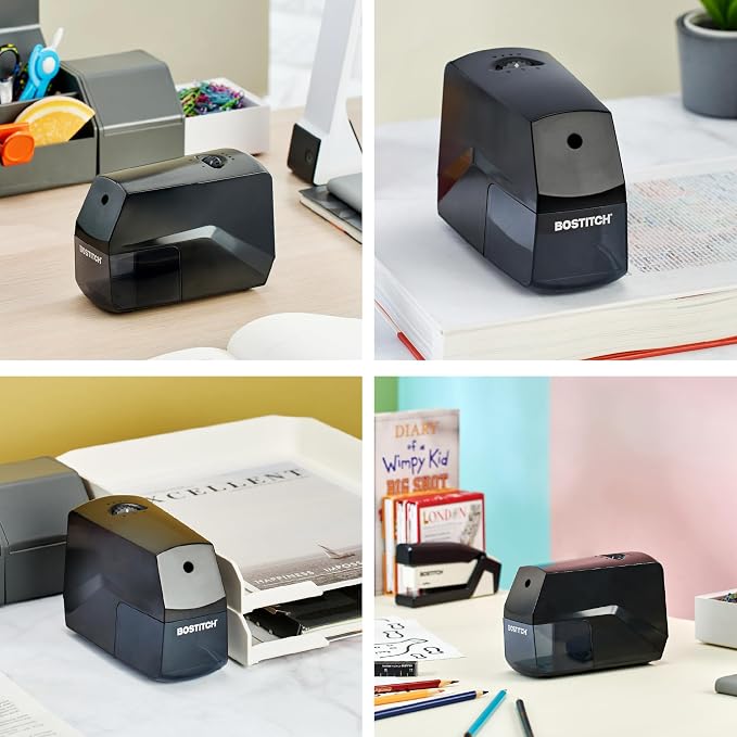 Bostitch Portable Rechargeable Battery Horizontal Pencil Sharpener Helical Blade - Image 6