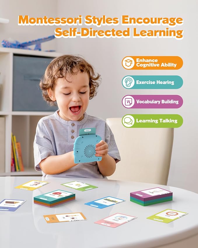 Airbition Bilingual Spanish and English Talking Flash Cards - Image 3