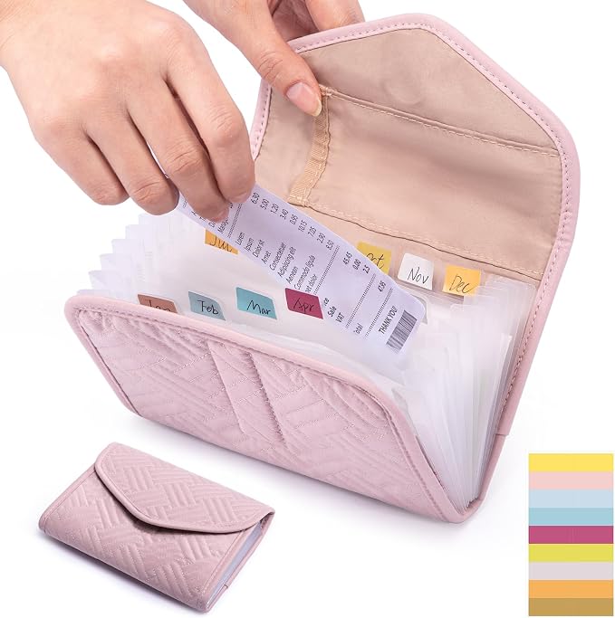 Fabric Receipt Organizer 7X5 by FRECOLSH