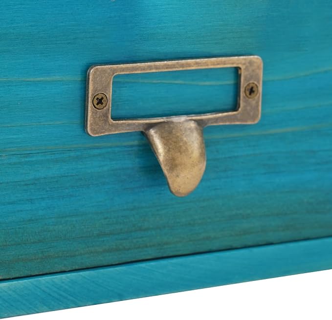 Rustic Vintage Mini Pine Counter Top Cabinet, Wooden Desktop Storage Cabinet - Image 8