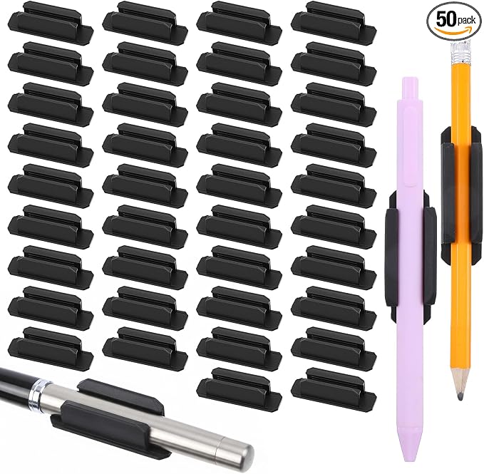 50pcs Silicone Pen Holder for Desk Adhesive Pencil Holders for Desk Silicone by Unknown